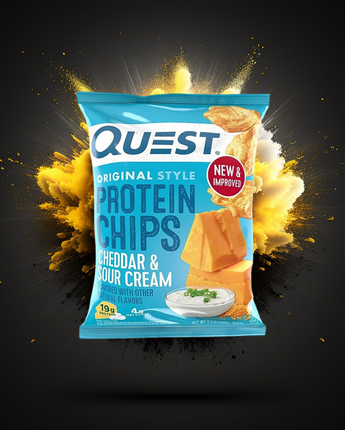 Quest-Chips proteinés cheddar et crème sure